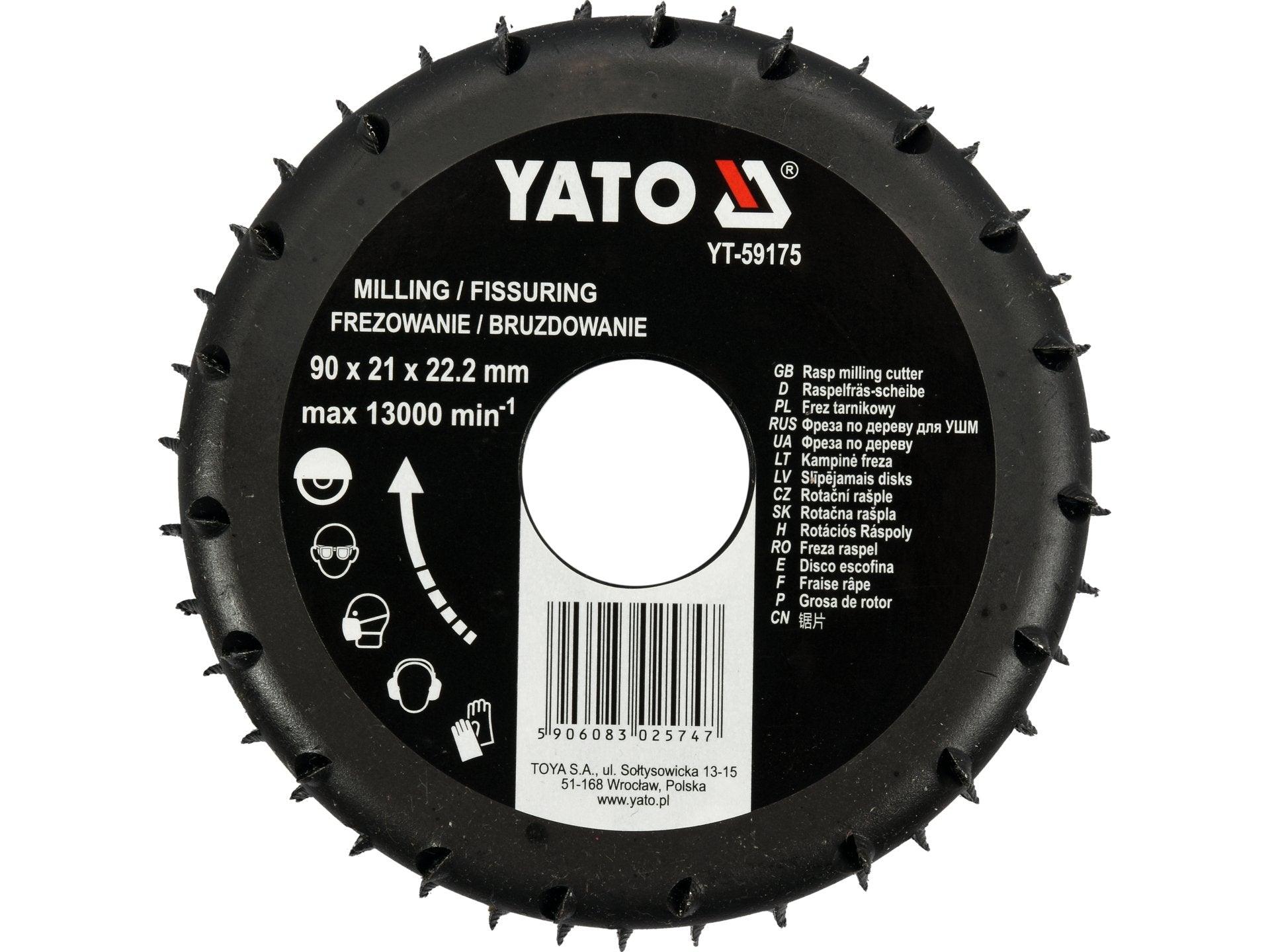 FREZĂ RAȘPEL 90X21X22.2MM YATO YT-59175