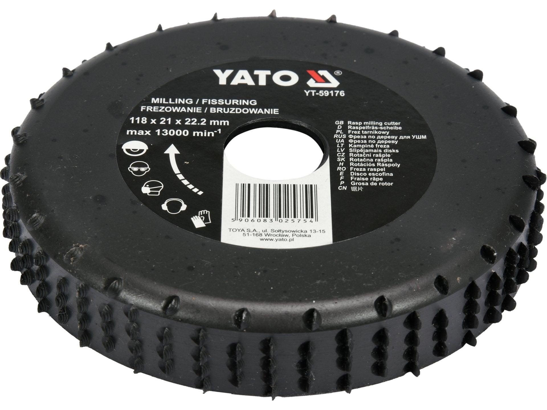 FREZĂ RAȘPEL 118X21X22.2MM YATO YT-59176