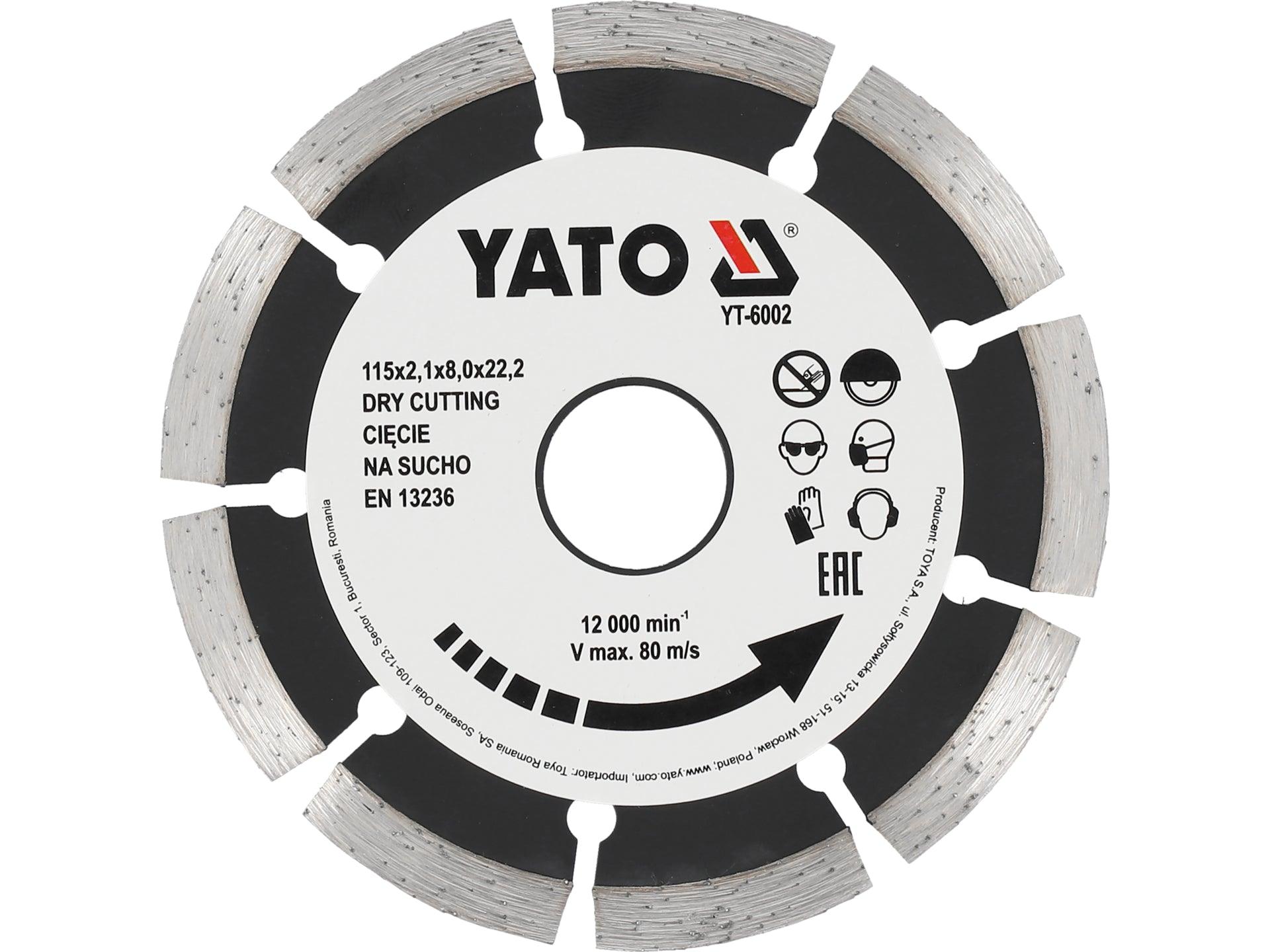 DISC DIAMANTAT SEGMENTAT HS 115MM YATO YT-6002