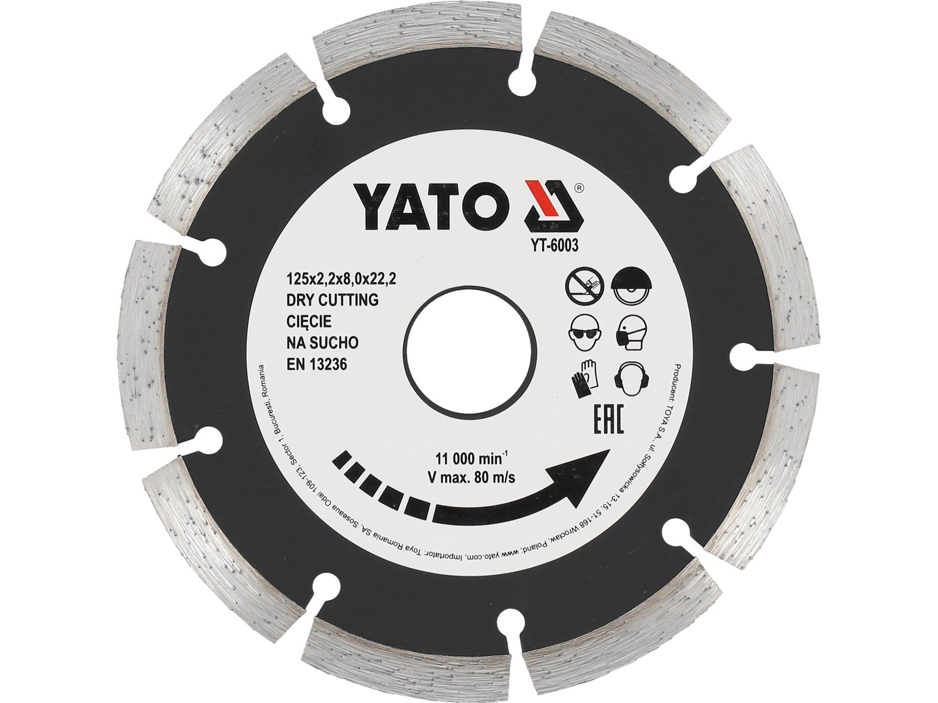 DISC DIAMANTAT SEGMENTAT HS 125MM YATO YT-6003