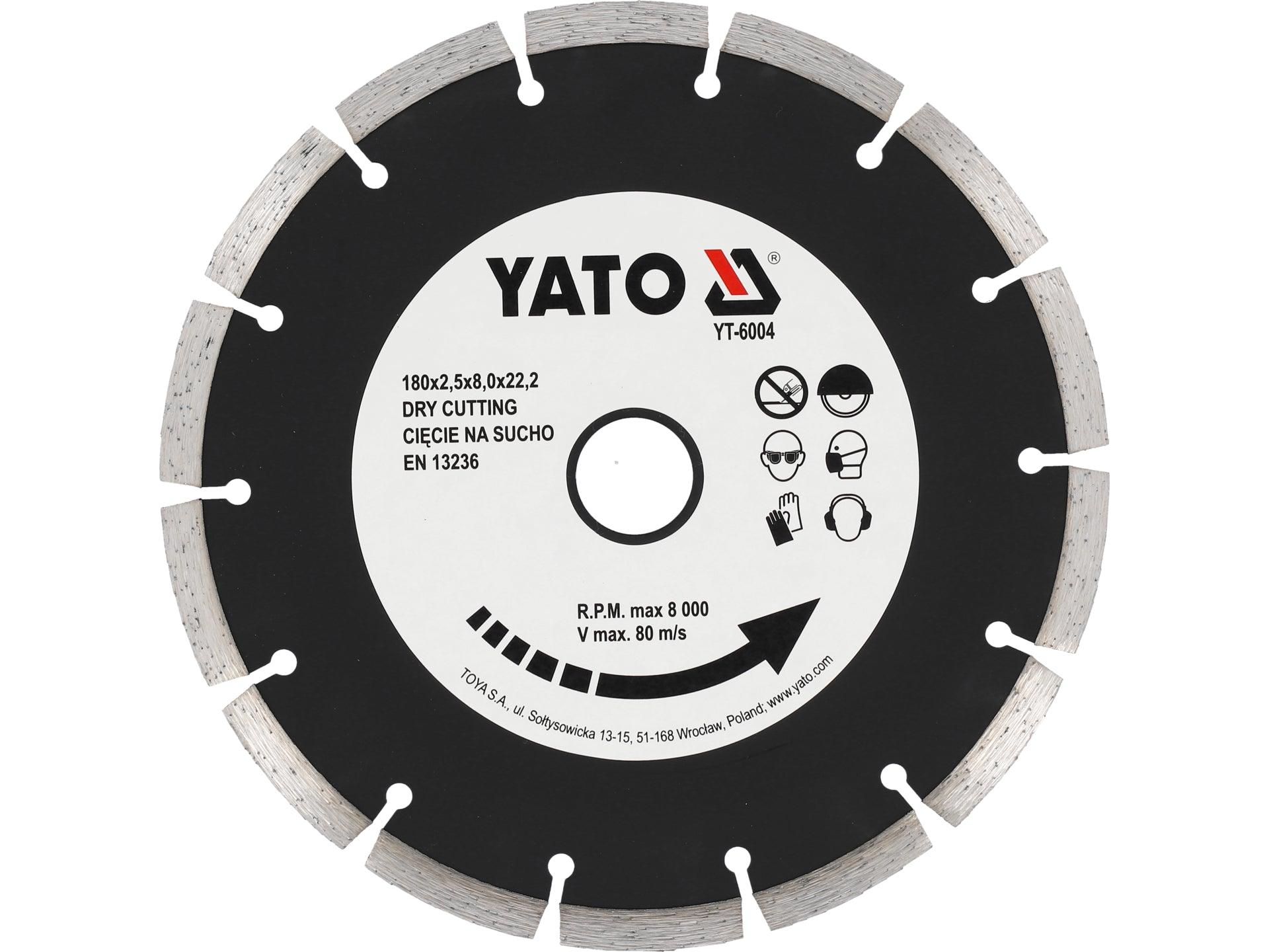 DISC DIAMANTAT SEGMENTAT HS 180MM YATO YT-6004