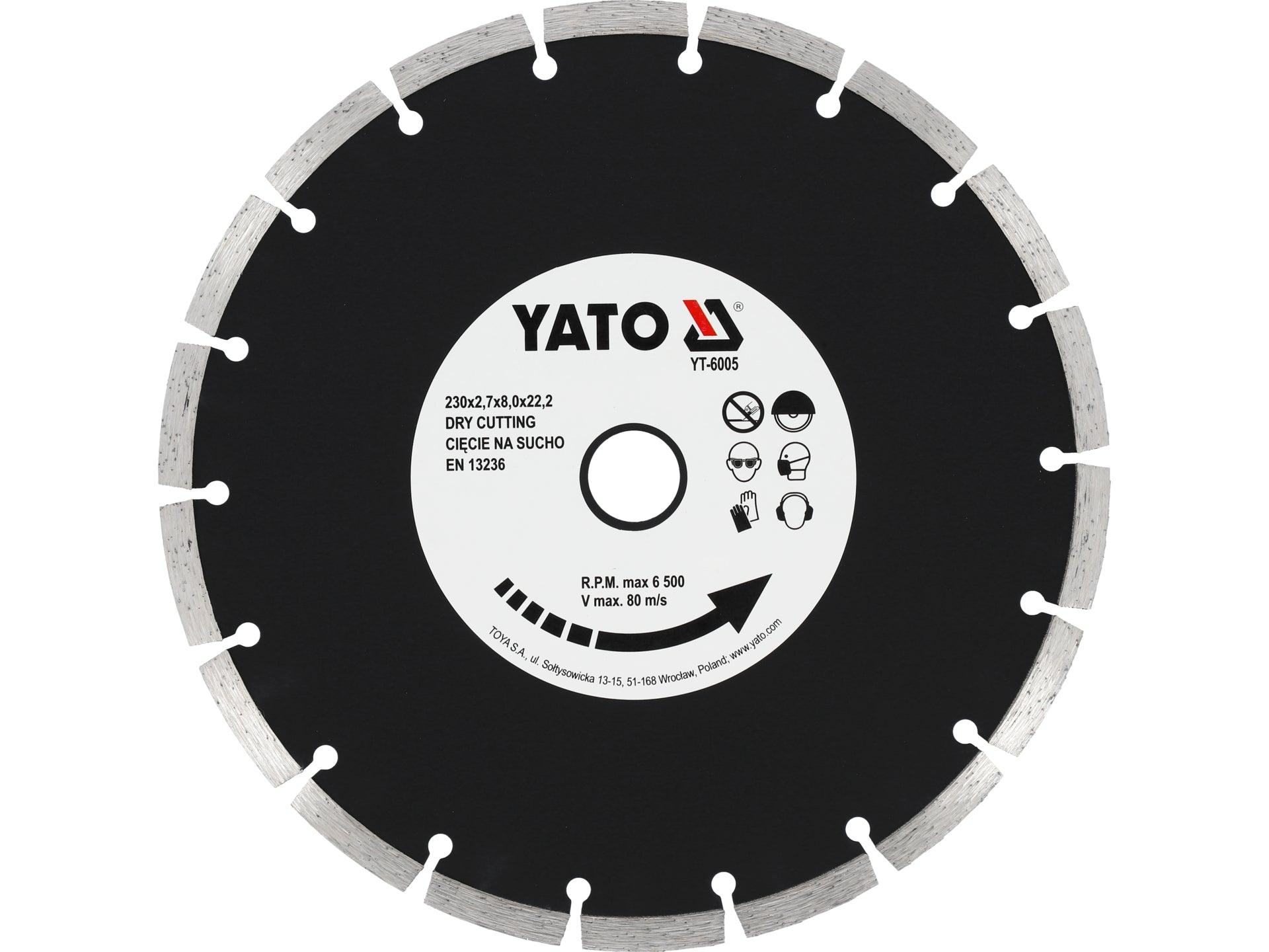 DISC DIAMANTAT SEGMENTAT HS 230MM YATO YT-6005