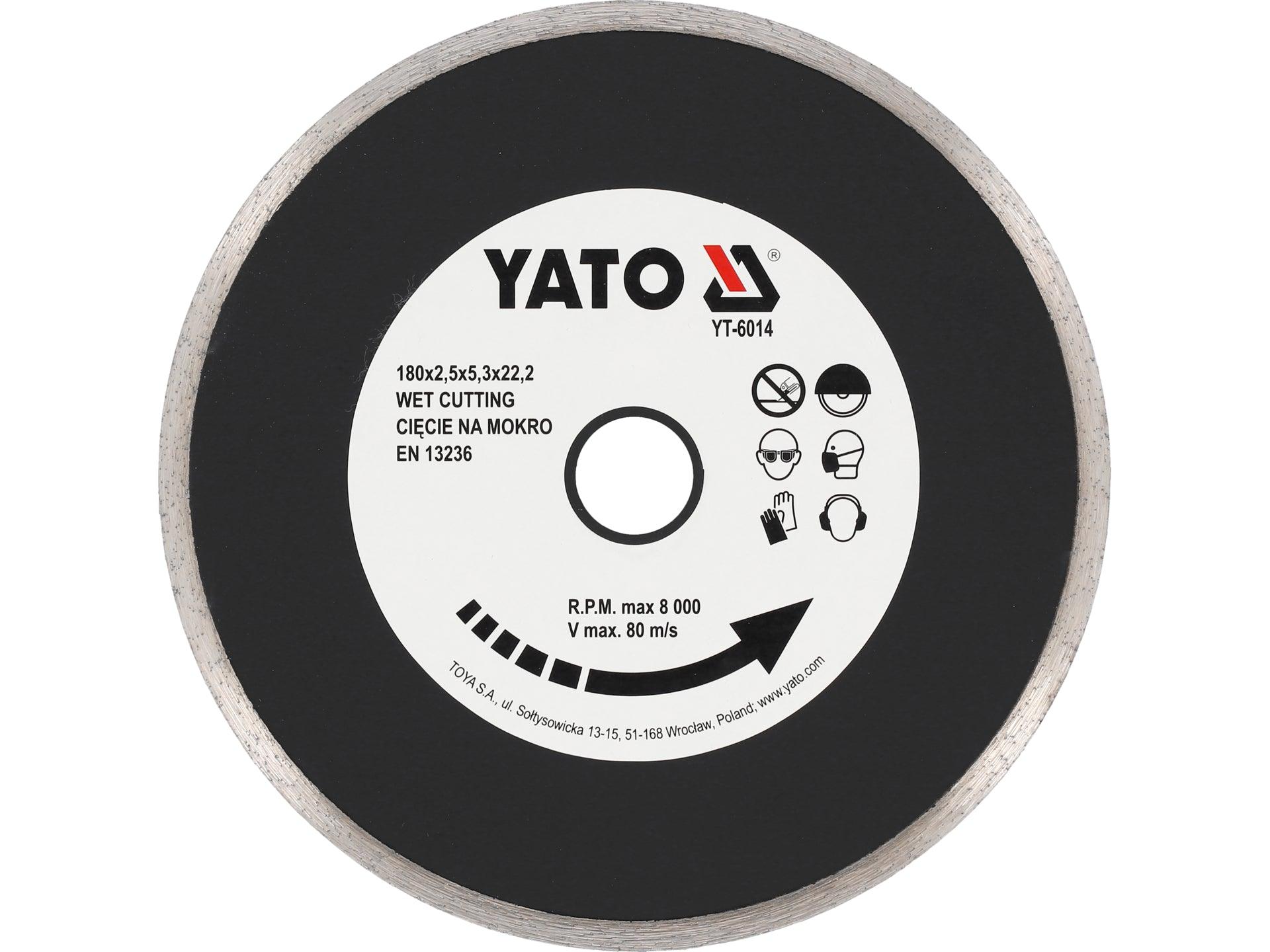 DISC DIAMANTAT EN 180MM YATO YT-6014