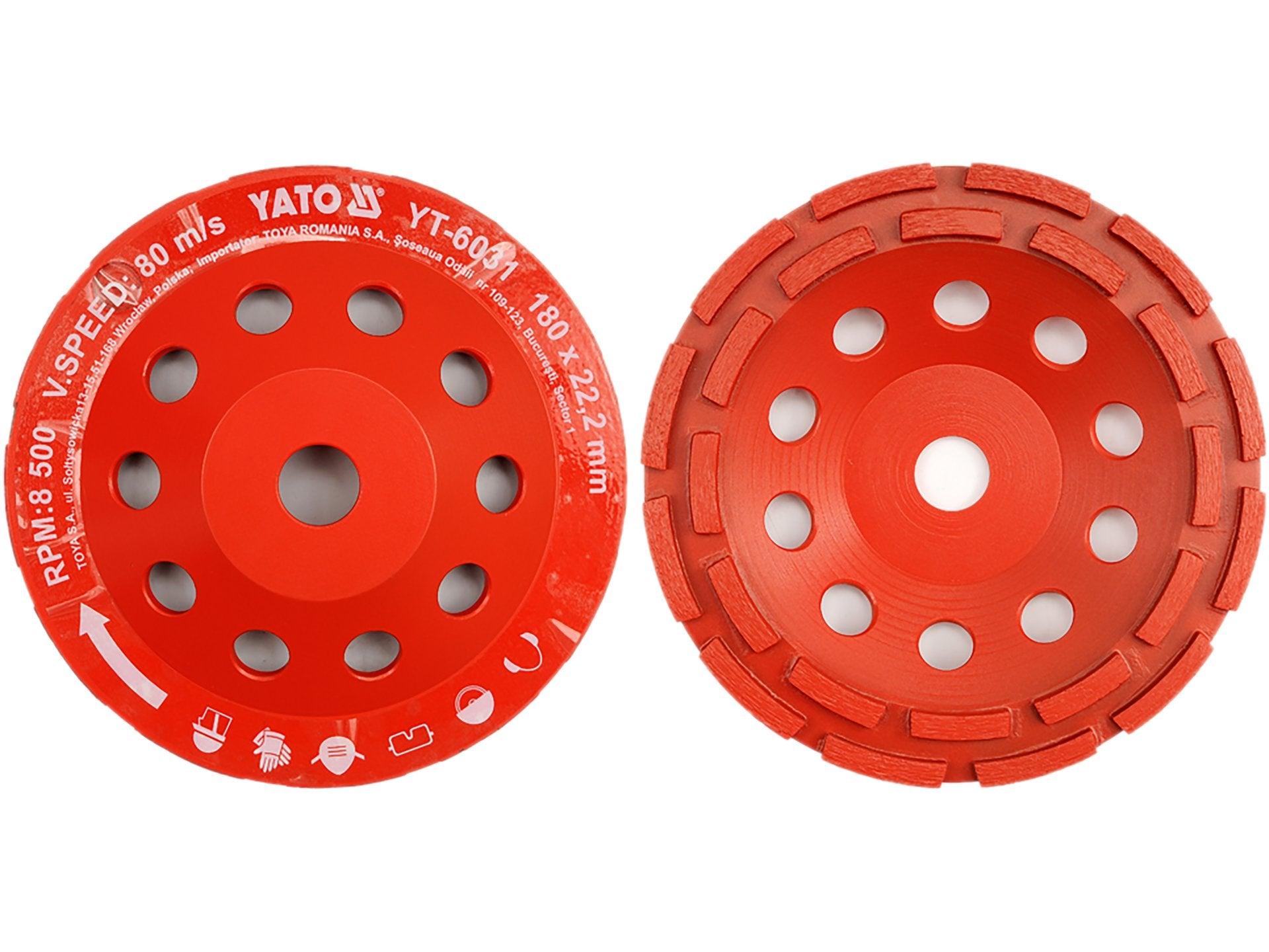 DISC CUPĂ DIAMANTAT PENTRU ȘLEFUIT 125X22MM YATO YT-6032