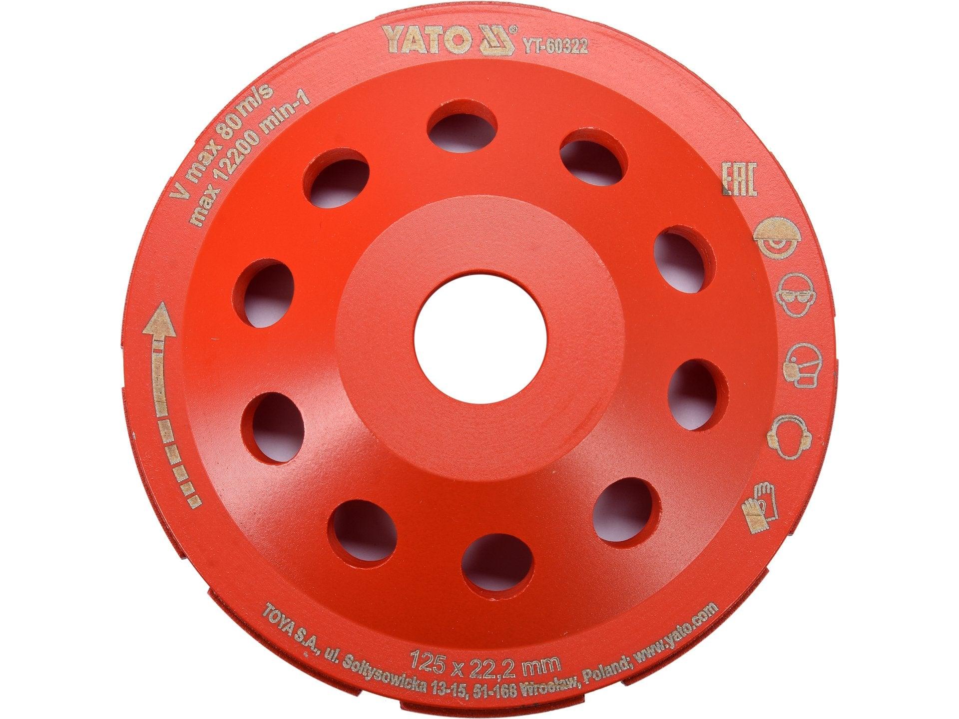 CUPĂ DIAMANTAT PENTRU ȘLEFUIT, 125MM YATO YT-60322