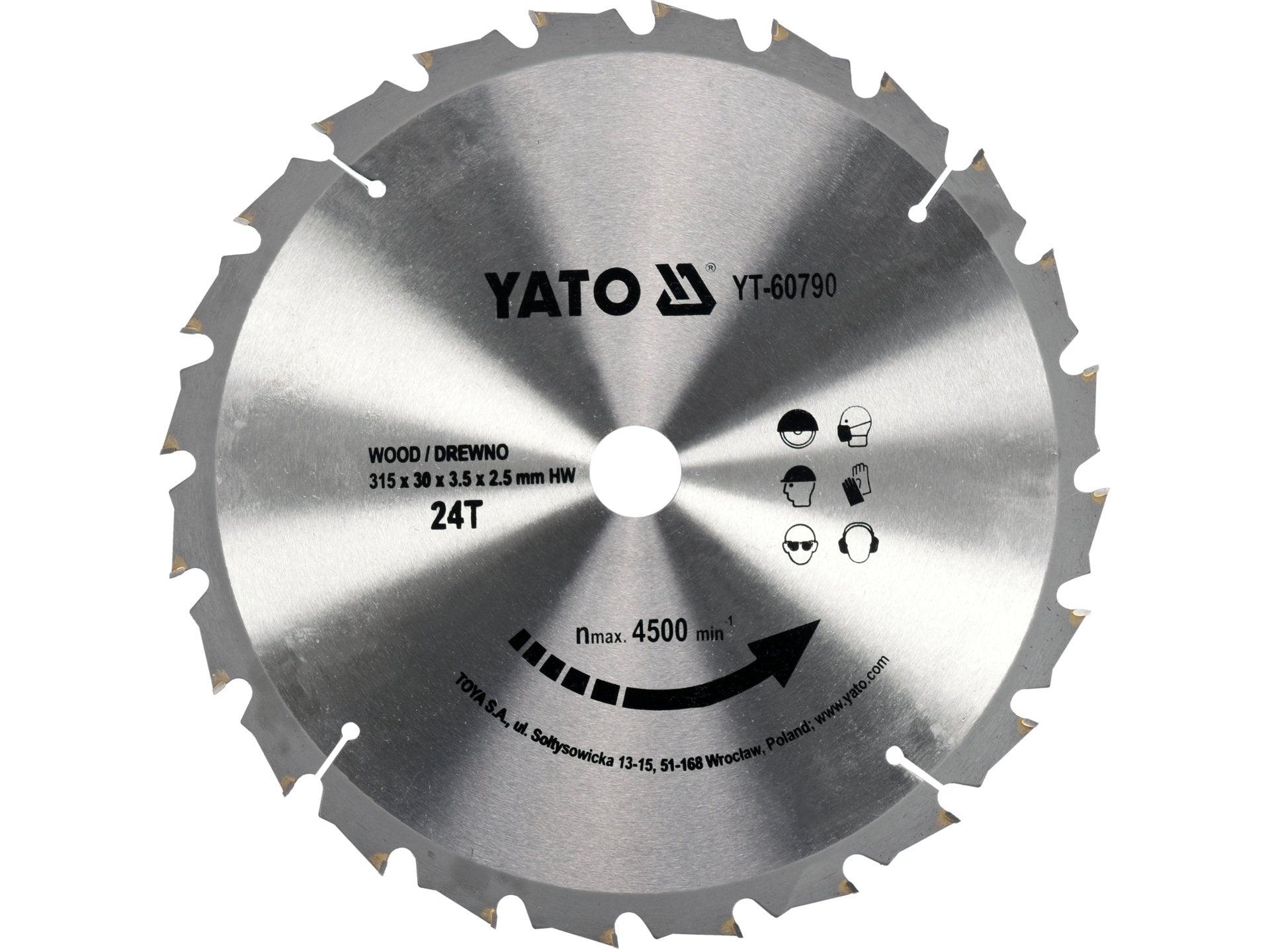 DISC CIRCULAR, 315X30MM, 24T YATO YT-60790