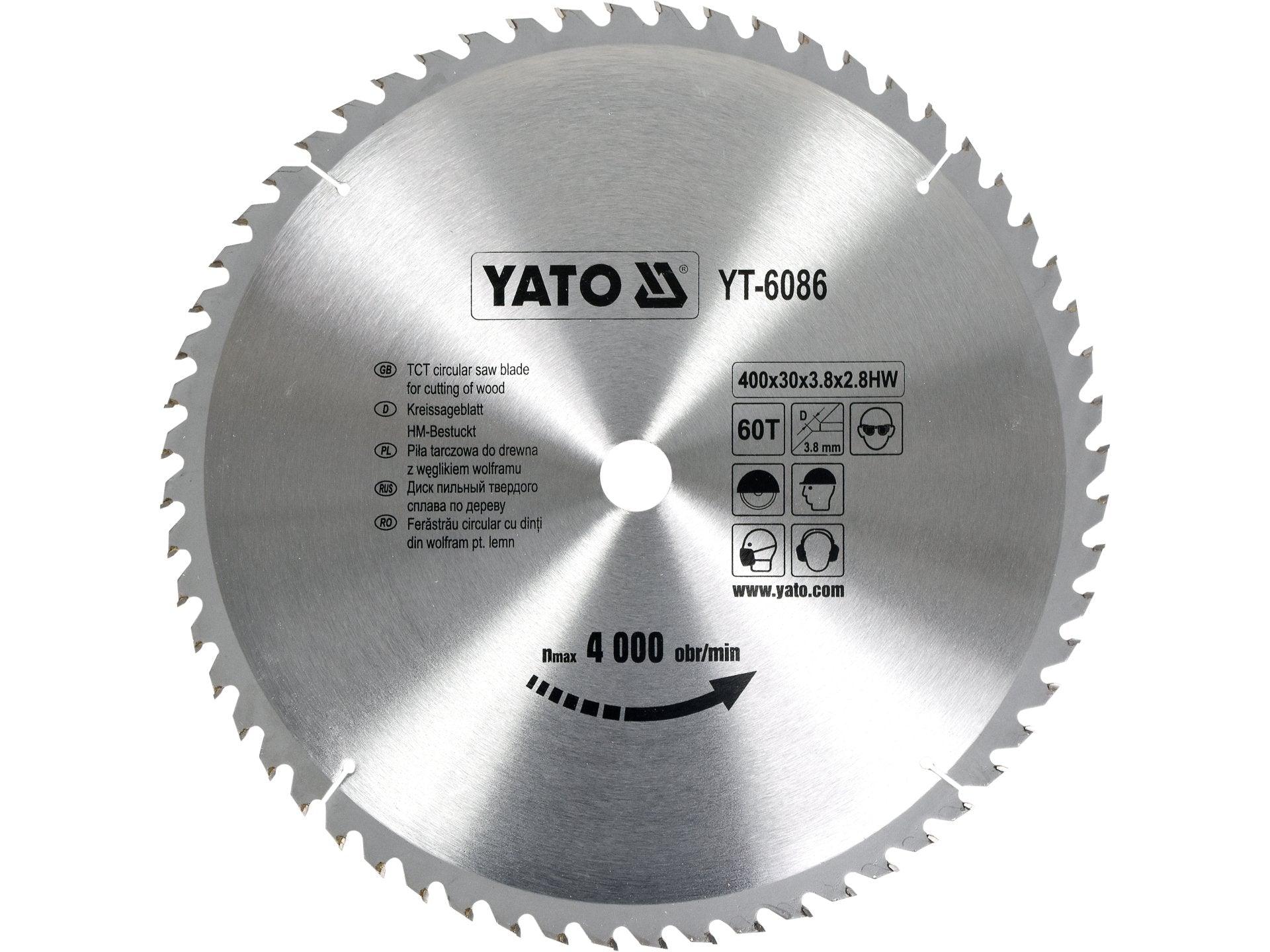 DISC FIERĂSTRĂU CIRC.PT LEMN400X60X30MM YATO YT-6086