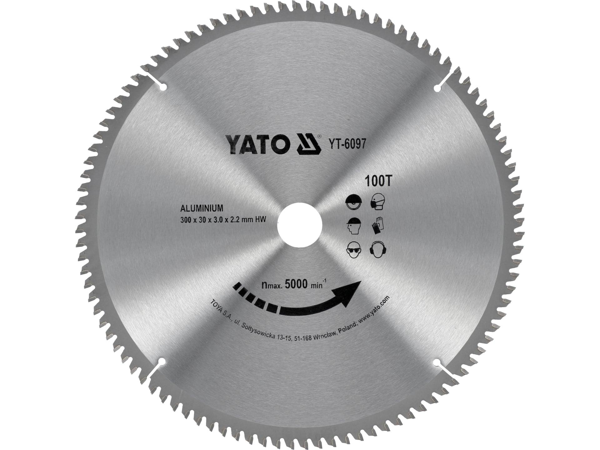 DISC FIERĂSTRĂU CIRCULAR PENTRU ALUMINIU 300X30X100MM YATO YT-6097