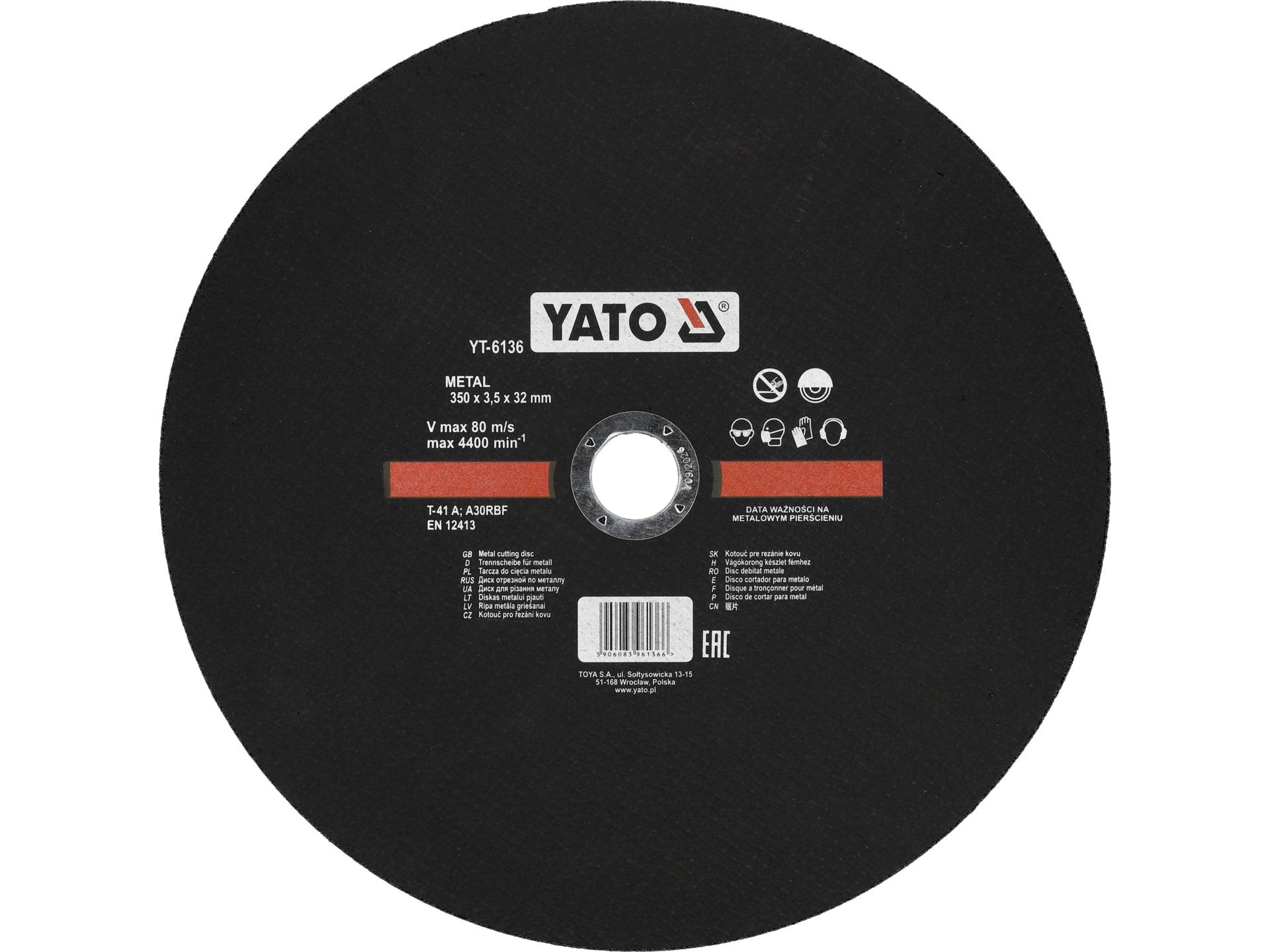 DISC TĂIAT METAL 350X3.5X32MM YATO YT-6136