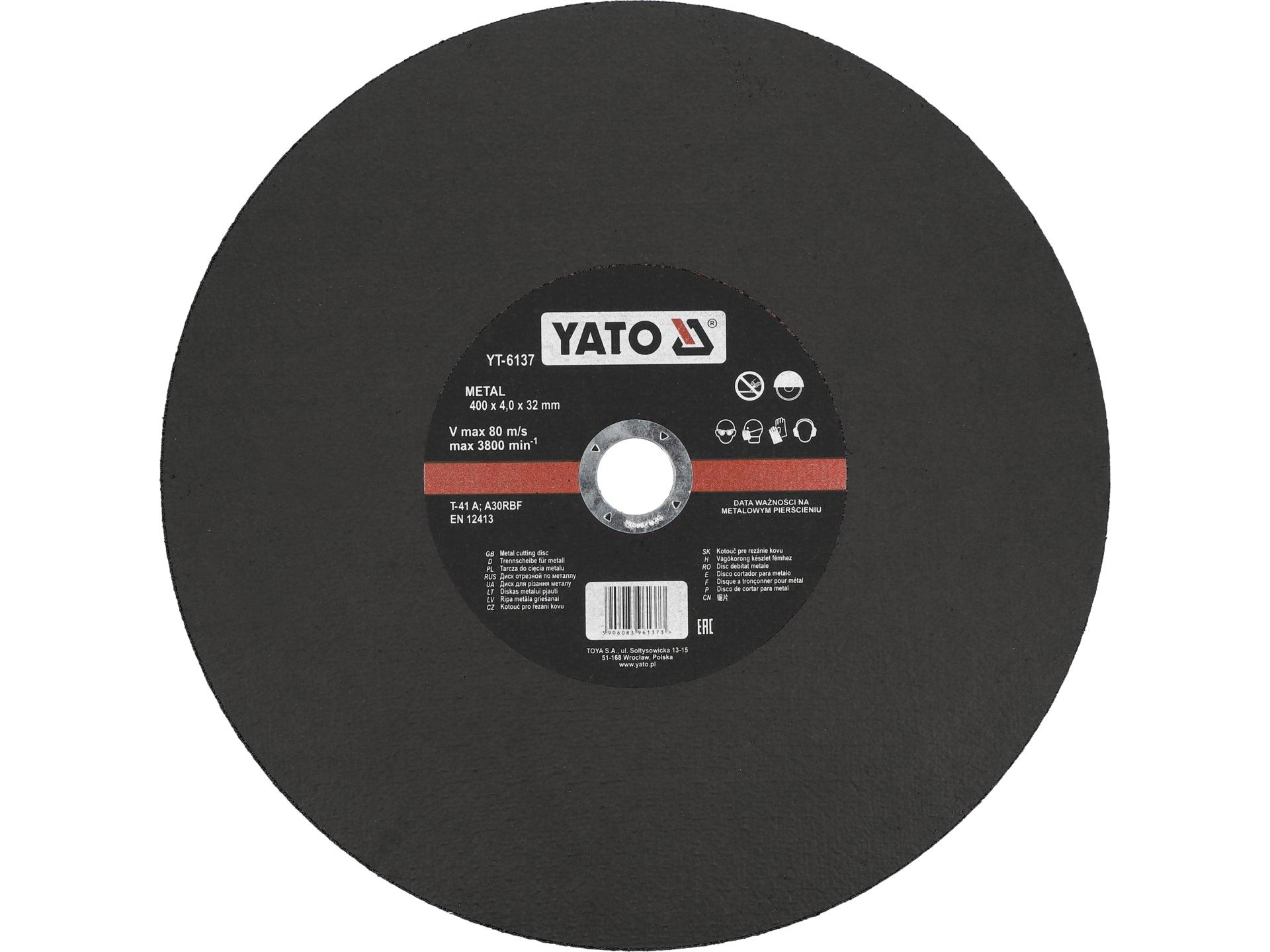 DISC TĂIAT METAL 400X4.0X32MM YATO YT-6137
