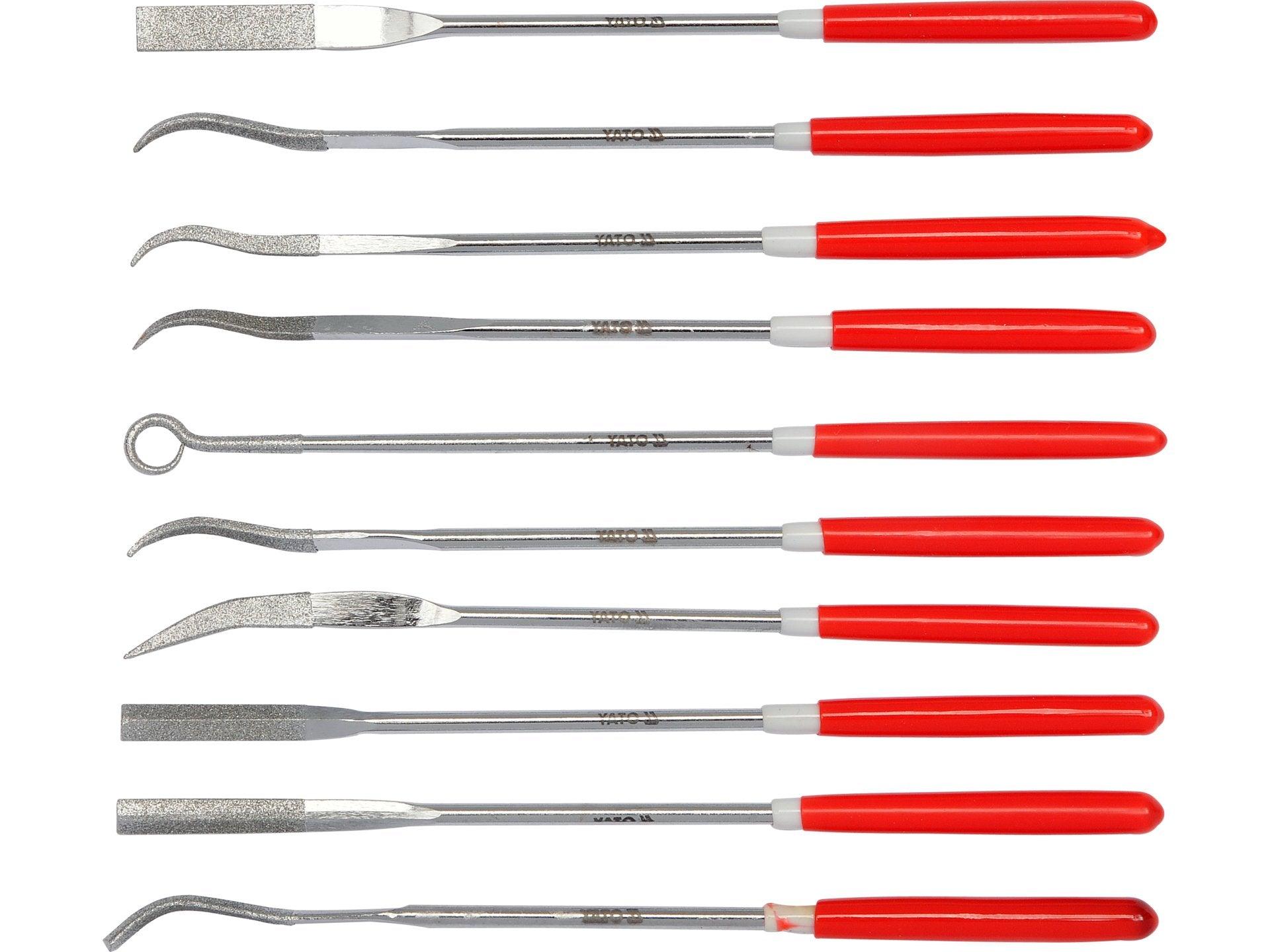 SET PILE DIAMANTATE 10 BUC, 3X140X25MM YATO YT-6145