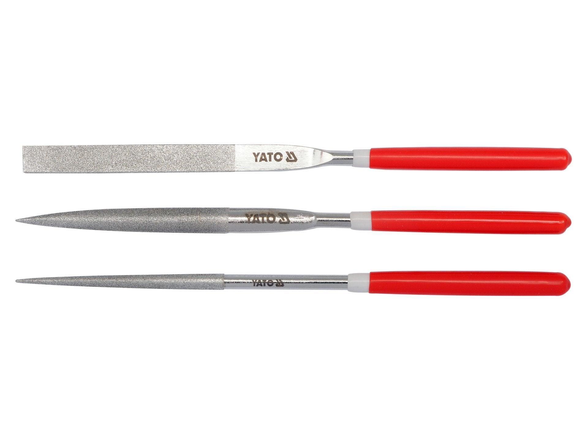 SET 3 PILE DIAMANTATE, 5X180X70MM YATO YT-6155