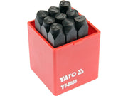 POANSOANE CIFRE 0-9, 9 BUC, 8MM YATO YT-6855