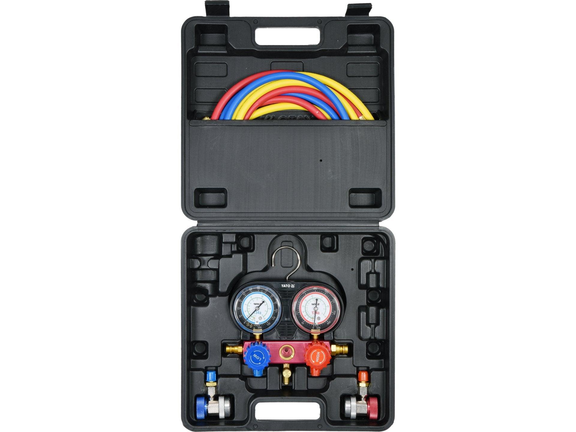 SET 6 PIESE PENTRU ÎNTREȚINEREA SISTEMELOR DE AER CONDȚIONAT, R-134A YATO YT-72990