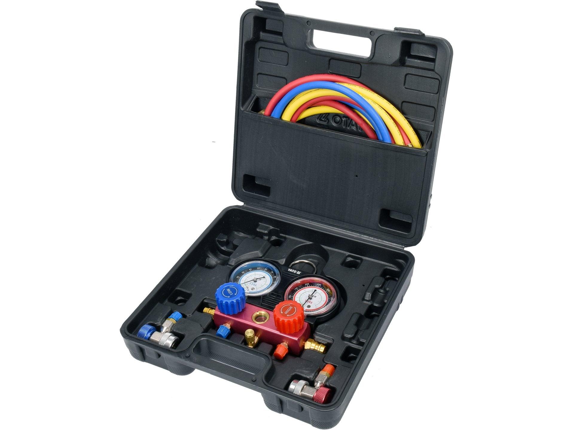 SET 6 PIESE PENTRU ÎNTREȚINEREA SISTEMELOR DE AER CONDȚIONAT, R-134A YATO YT-72990