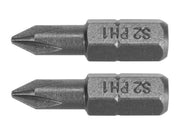 BIȚI 1/4''X25MM PH1, 2 BUC YATO YT-77871