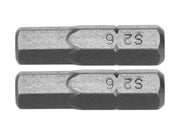 BIȚI 1/4''X25MM HEXAGONAL H6, 2 BUC YATO YT-77923
