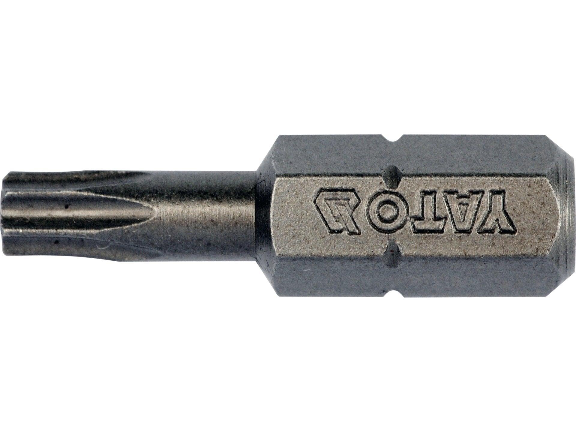 SET 10 BIȚI TORX, T20X25MM, 1/4'', 14,7NM YATO YT-78143