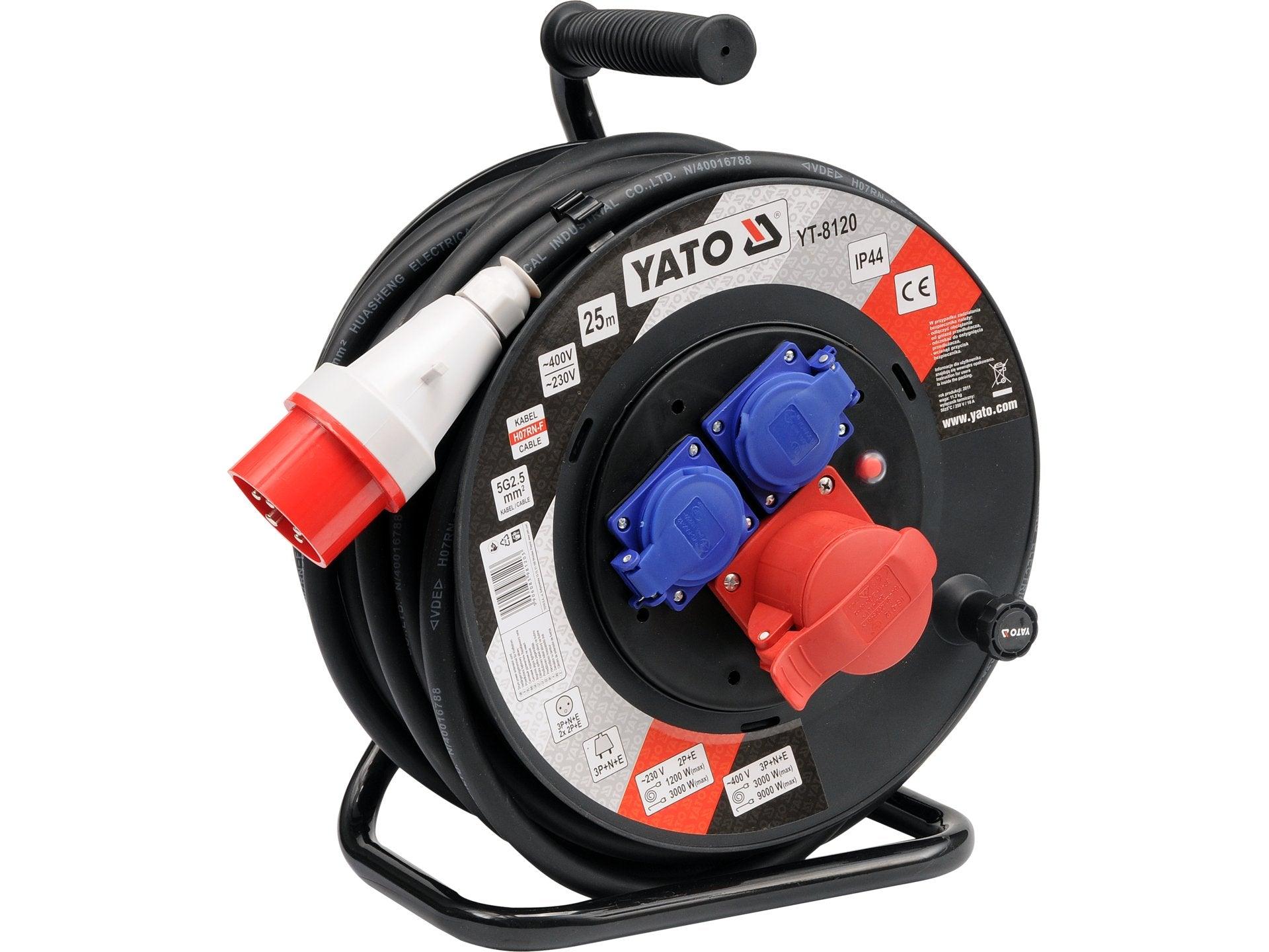 PRELUNGITOR CAUCIUCAT CU TAMBUR 25M YATO YT-8120