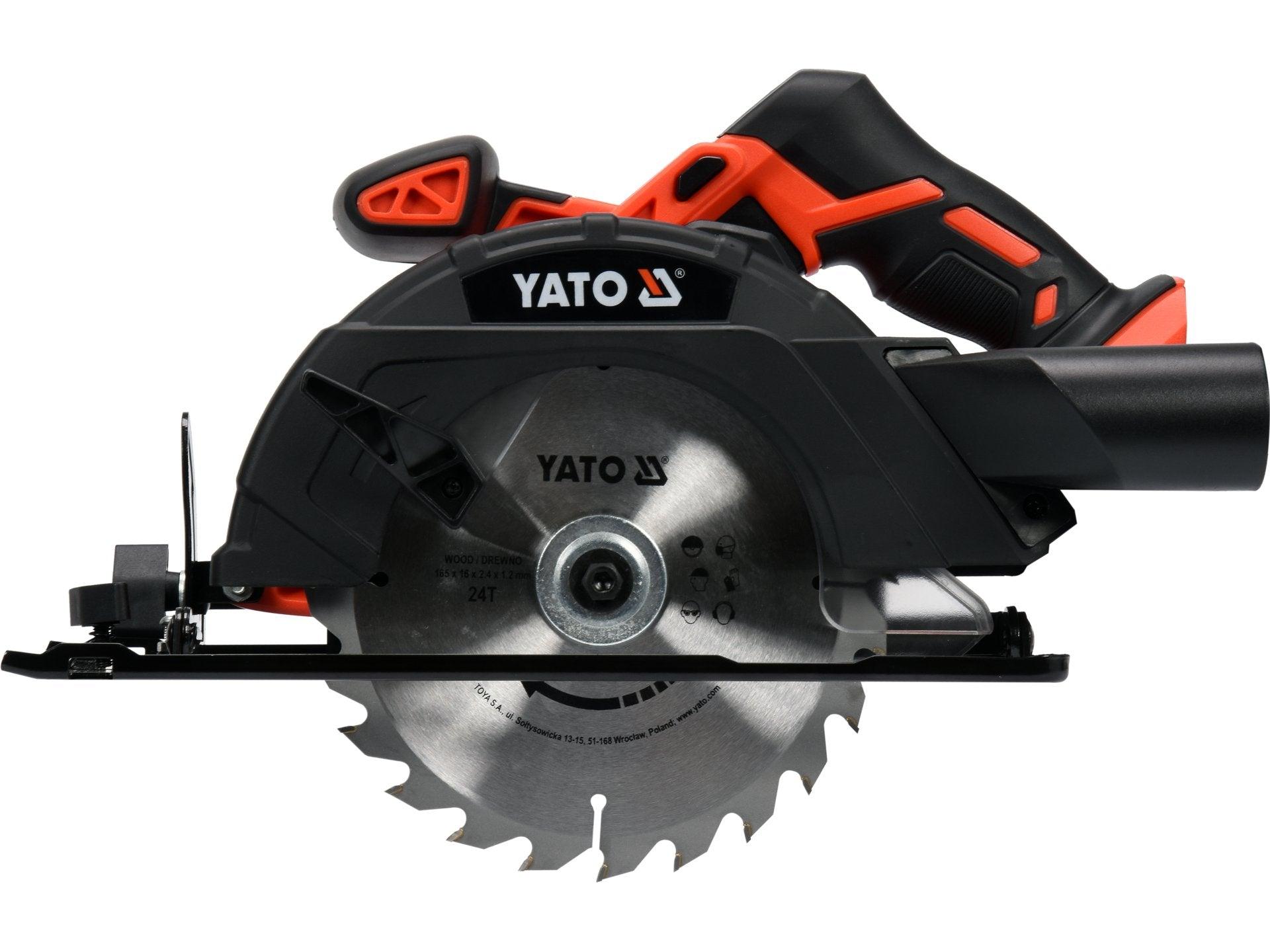 FIERĂSTRĂU CIRCULAR 165MM 18V, FĂRĂ ACUMULATOR YATO YT-82811