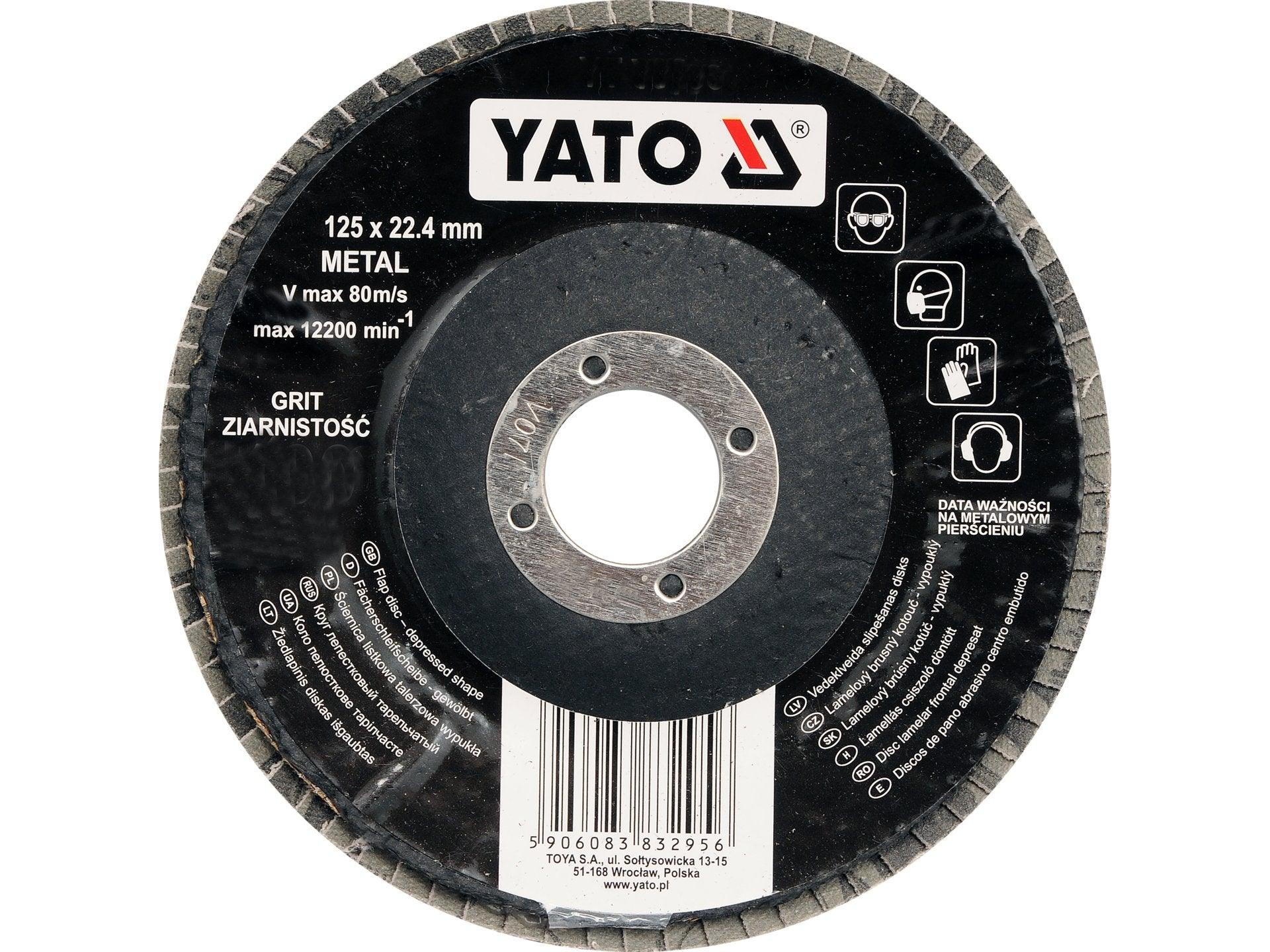 DISC ABRAZIV 125X22.4MM P60 YATO YT-83293