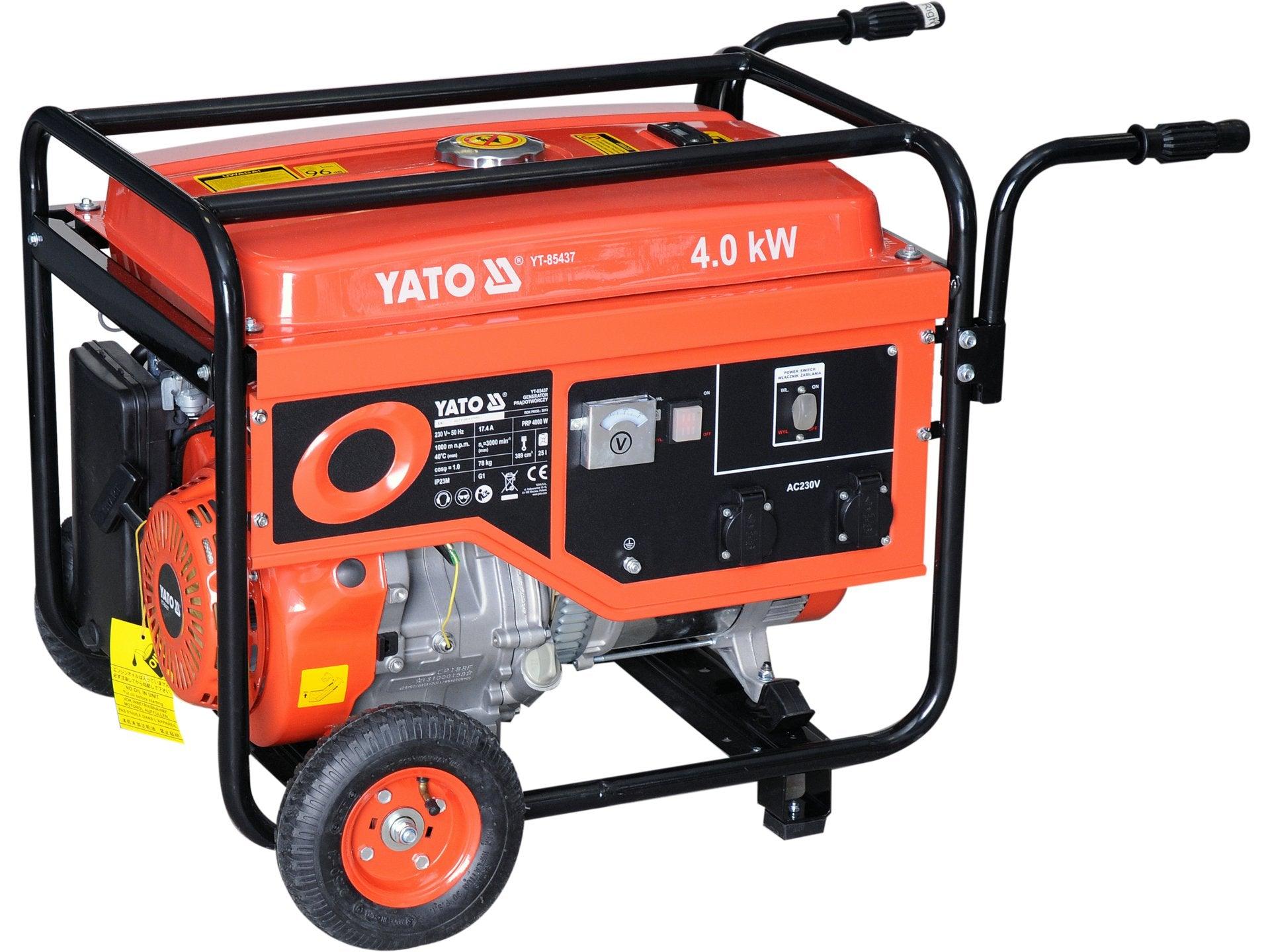 GENERATOR BENZINA25L,230V,17.4A, 4 KW YATO YT-85437