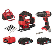 Set Bormasina 1450 rpm si pendular 2800 cpm, SKIL 3305 EA, 2xAccu, incarcator, geanta, 8 accesorii
