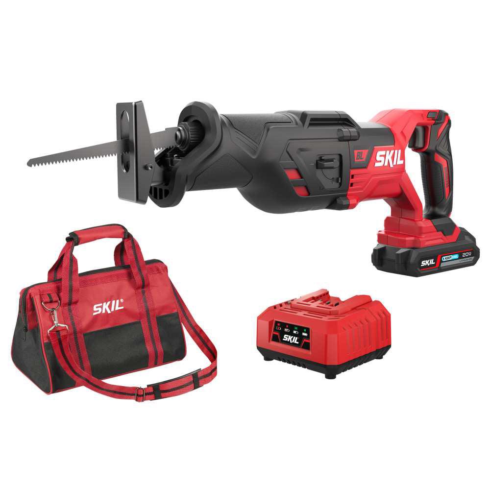 Fierastrau sabie Brushless cu acumulator, SKIL 3480 DA, 0-3000 cpm, 1x Accu, incarcator si geanta