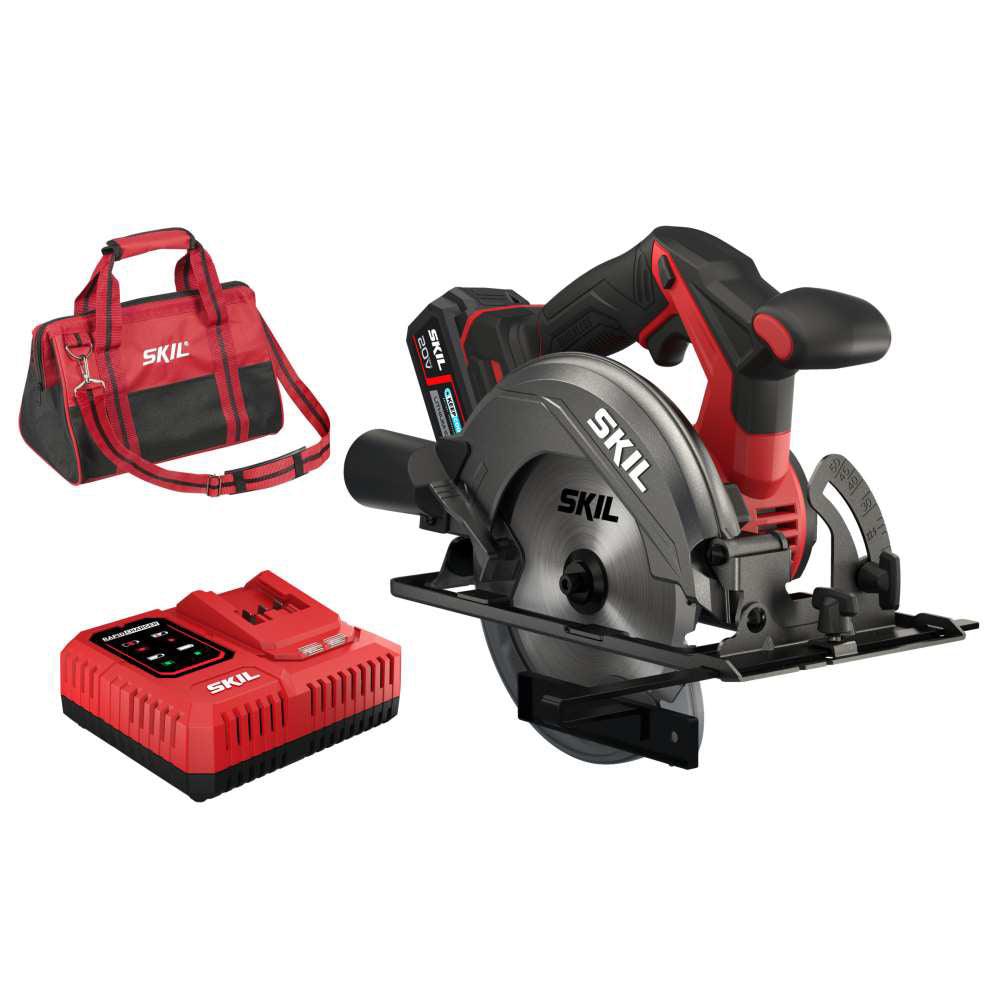 Circular de mana, SKIL 3550 DA, Brushless, 5400rpm, 165mm, cu aumulator, geanta si incarcator